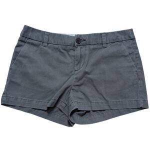 Gray Cotton Low Rise Micro Shorts Women 2 Y2K Minimalist Casual Vacation Comfort